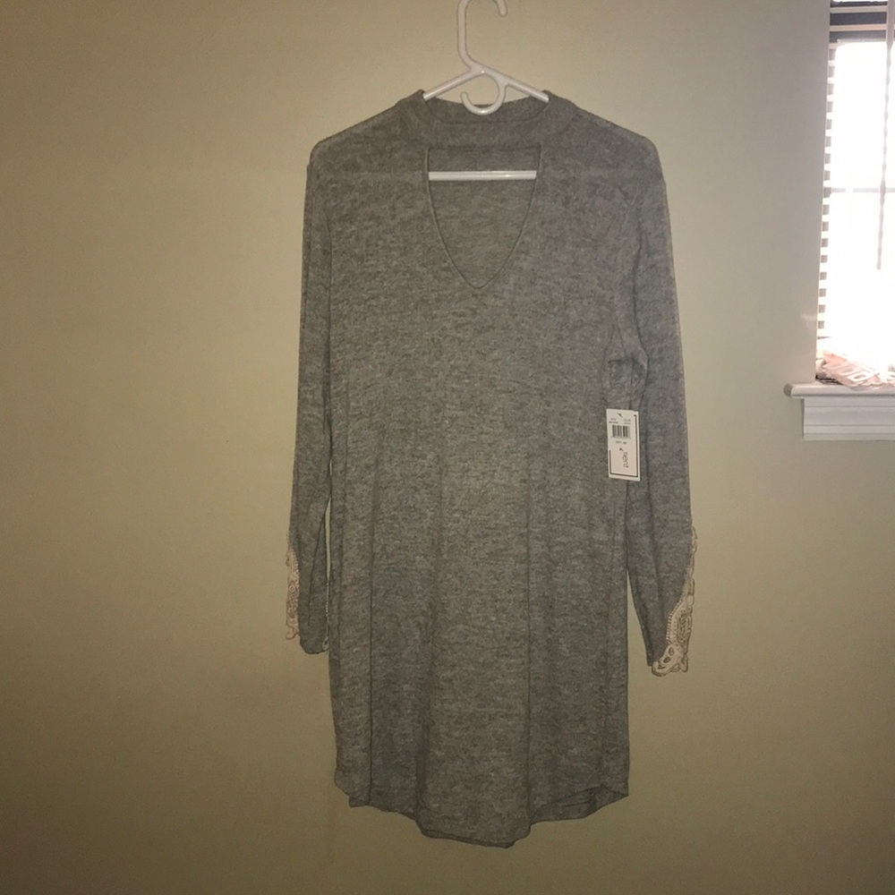 No comment choker dress